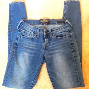 Lucky Brand Charlie Skinny blue jeans sz 0/25